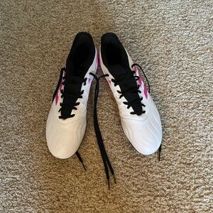 Adidas Men’s White, Black, and Pink Copa Size 11 Cleats